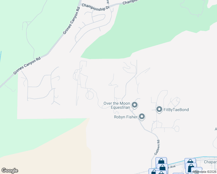 map of restaurants, bars, coffee shops, grocery stores, and more near 6395 Gabbert Road in Moorpark