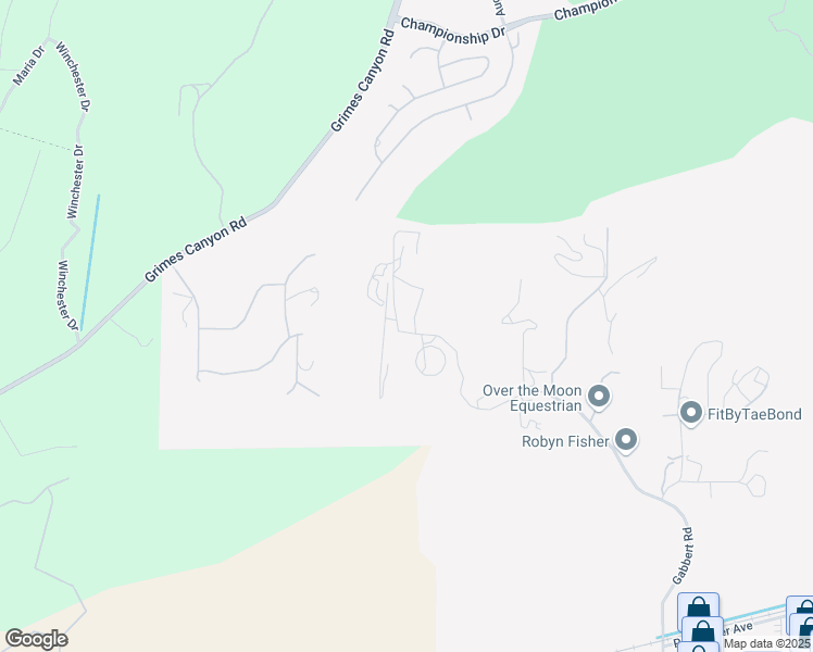 map of restaurants, bars, coffee shops, grocery stores, and more near 6397 Gabbert Road in Moorpark