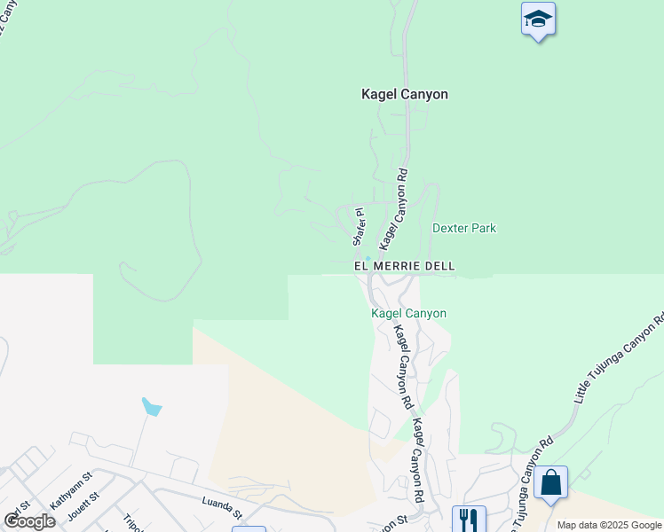 map of restaurants, bars, coffee shops, grocery stores, and more near 11344 Santol Drive in Los Angeles County