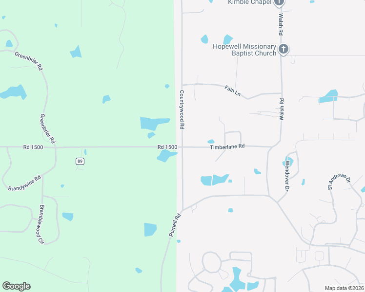 map of restaurants, bars, coffee shops, grocery stores, and more near 2200-2556 Countrywood Road in Tupelo