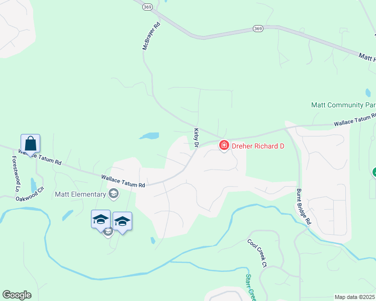 map of restaurants, bars, coffee shops, grocery stores, and more near 7210 Wallace Tatum Road in Cumming