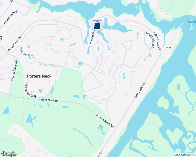 map of restaurants, bars, coffee shops, grocery stores, and more near 8313 Vintage Club Circle in Wilmington