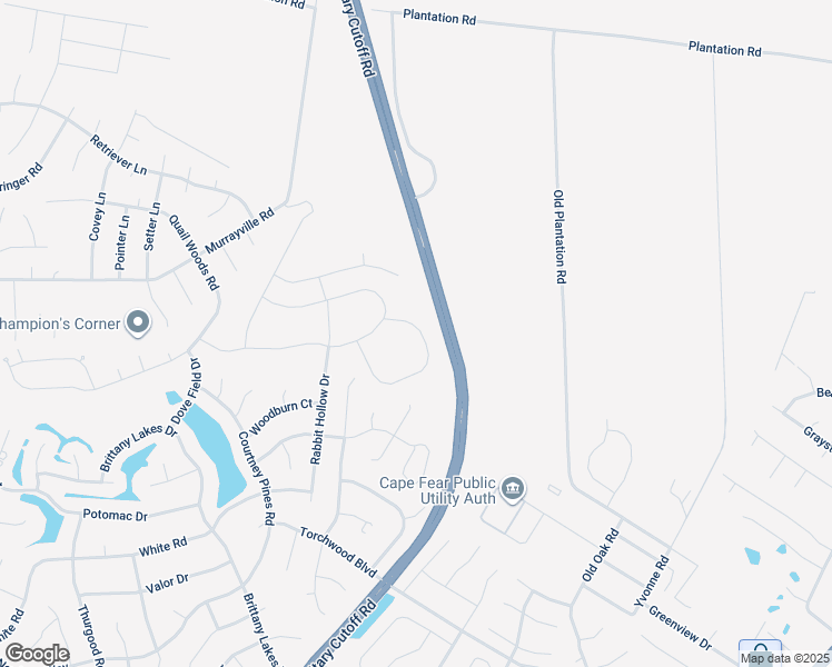 map of restaurants, bars, coffee shops, grocery stores, and more near 7275 Sanctuary Drive in Wilmington