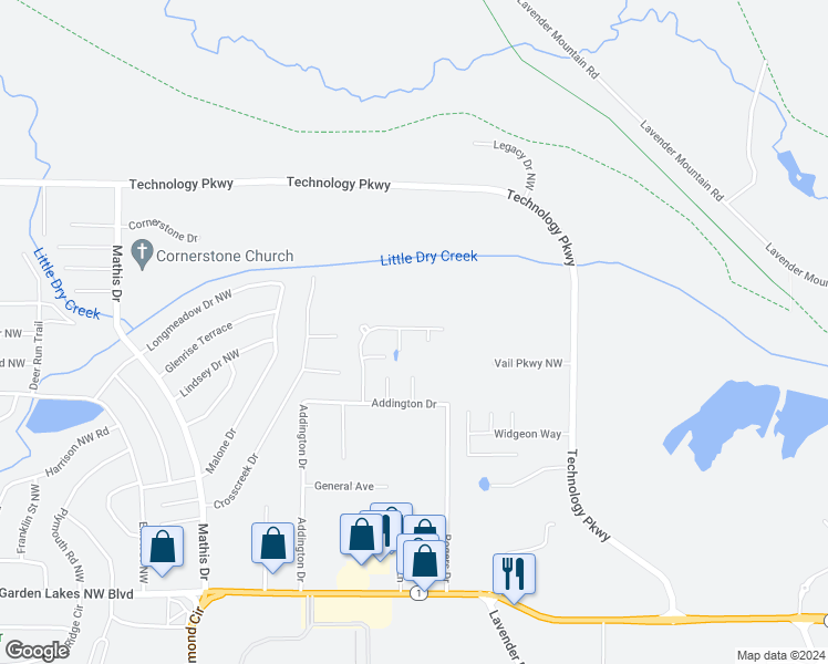 map of restaurants, bars, coffee shops, grocery stores, and more near 80 Wilma Drive in Rome