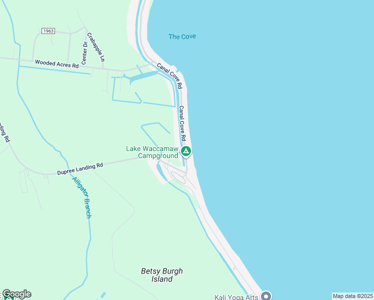 map of restaurants, bars, coffee shops, grocery stores, and more near 3000 Canal Cove Road in Lake Waccamaw