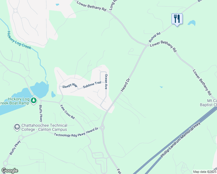 map of restaurants, bars, coffee shops, grocery stores, and more near 624 Ocean Avenue in Canton