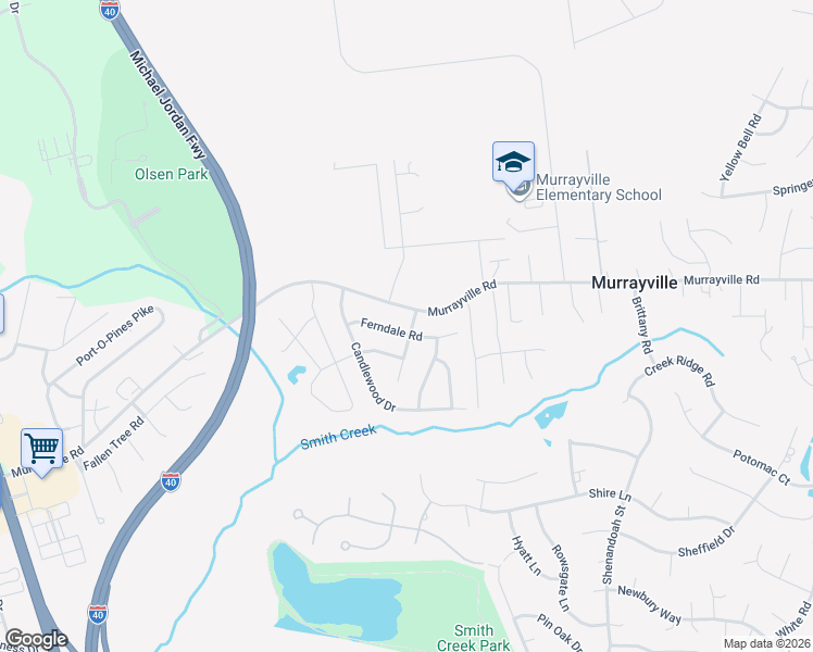 map of restaurants, bars, coffee shops, grocery stores, and more near 5021 Ferndale Road in Wilmington