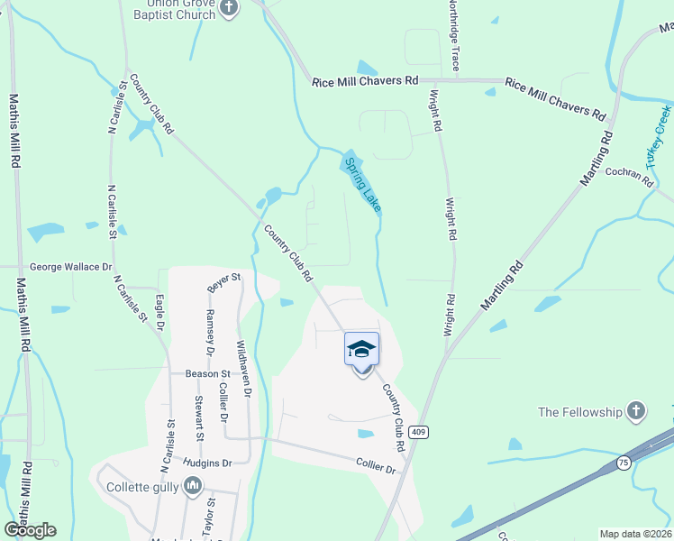 map of restaurants, bars, coffee shops, grocery stores, and more near 68 Pierce Road in Albertville