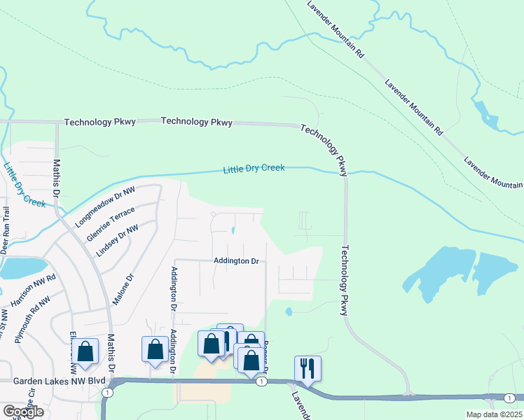 map of restaurants, bars, coffee shops, grocery stores, and more near 97 Wilma Drive in Rome