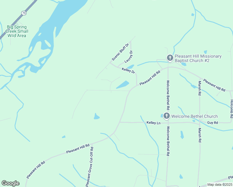 map of restaurants, bars, coffee shops, grocery stores, and more near 145 Brown Acres in Guntersville
