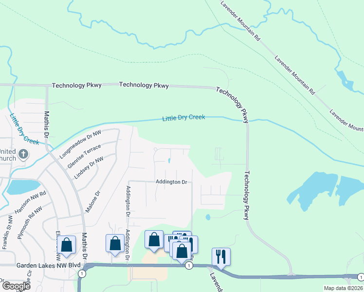 map of restaurants, bars, coffee shops, grocery stores, and more near 95 Wilma Drive in Rome