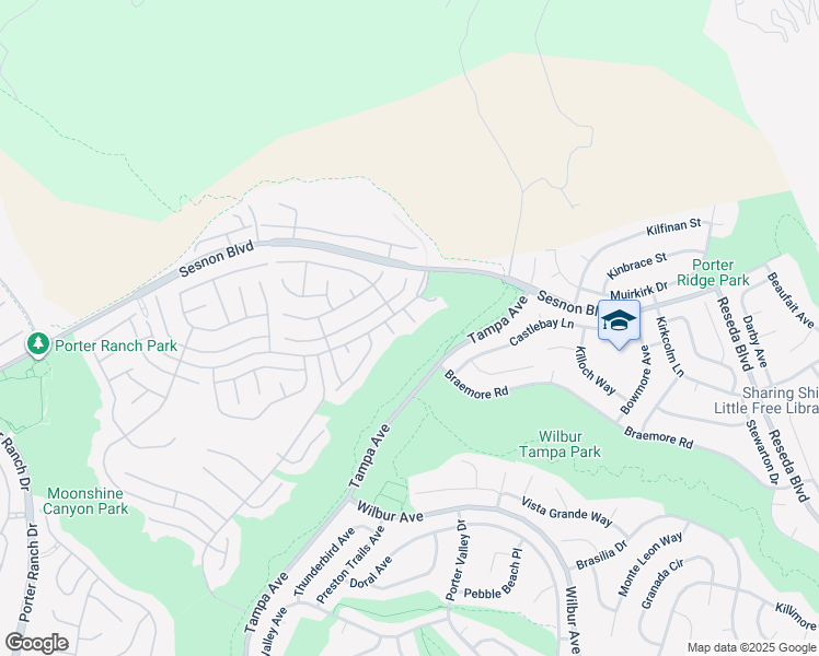 map of restaurants, bars, coffee shops, grocery stores, and more near 12165 Shady Springs Court in Los Angeles