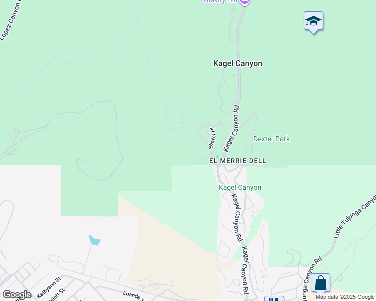 map of restaurants, bars, coffee shops, grocery stores, and more near Veranda Drive in Los Angeles County