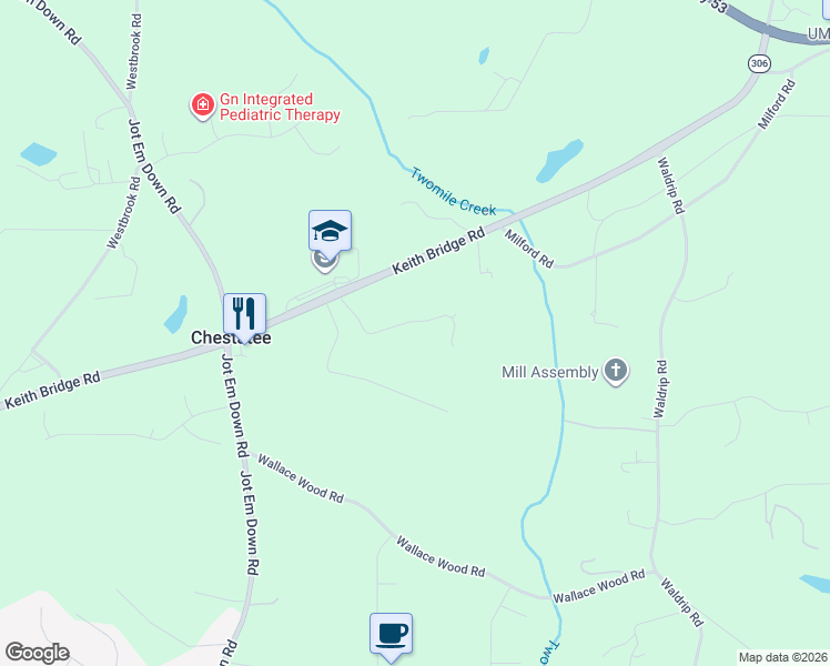 map of restaurants, bars, coffee shops, grocery stores, and more near 7040 Timberbrooke Dr in Gainesville
