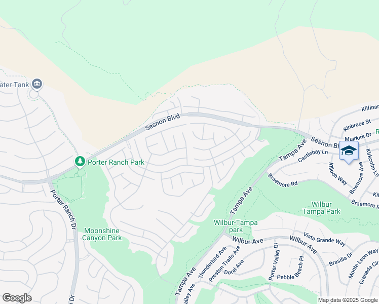 map of restaurants, bars, coffee shops, grocery stores, and more near 12160 Crystal Ridge Way in Los Angeles