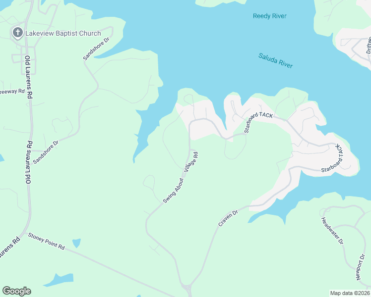 map of restaurants, bars, coffee shops, grocery stores, and more near 616 Swing About in Greenwood