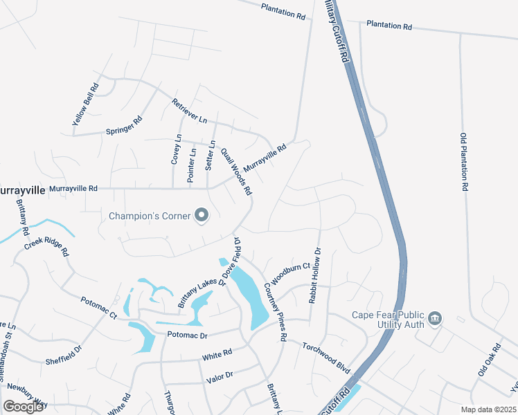 map of restaurants, bars, coffee shops, grocery stores, and more near 7326-7370 Quail Woods Road in Wilmington