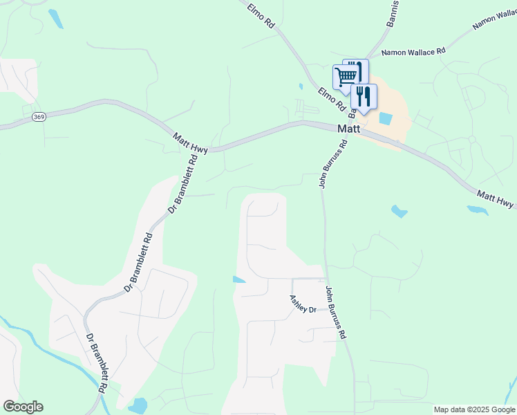 map of restaurants, bars, coffee shops, grocery stores, and more near 6525 Remington Drive in Cumming