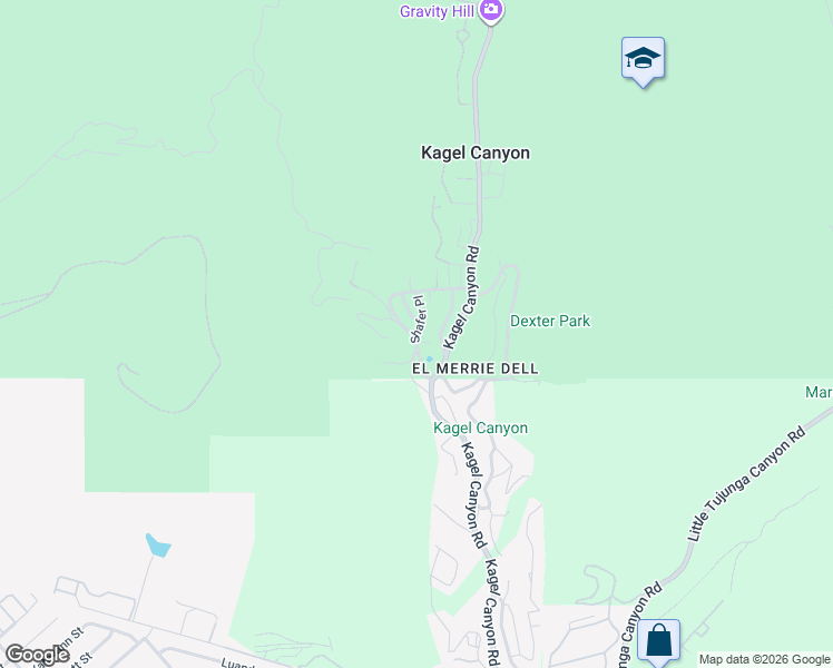 map of restaurants, bars, coffee shops, grocery stores, and more near Shafer Place in Los Angeles County