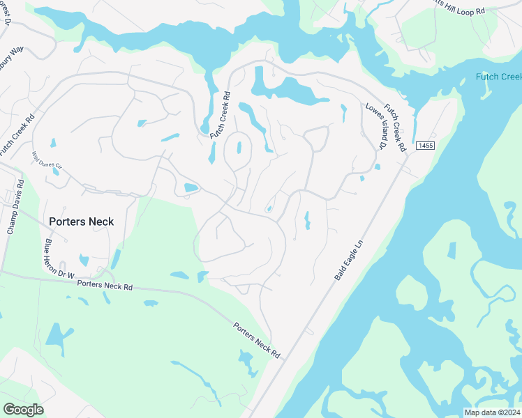 map of restaurants, bars, coffee shops, grocery stores, and more near 8401 Emerald Dunes Road in Wilmington