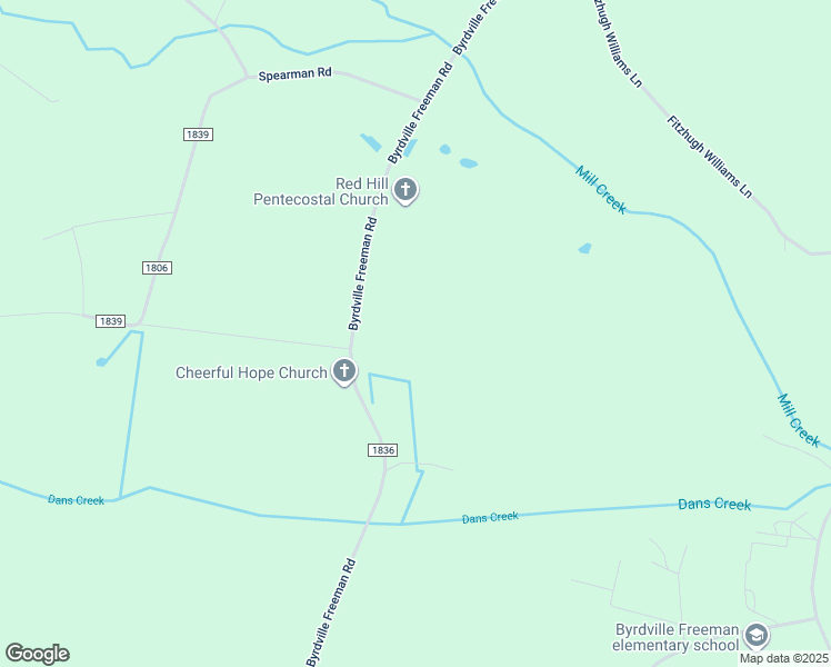 map of restaurants, bars, coffee shops, grocery stores, and more near 1661 Byrdville Freeman Road in Delco