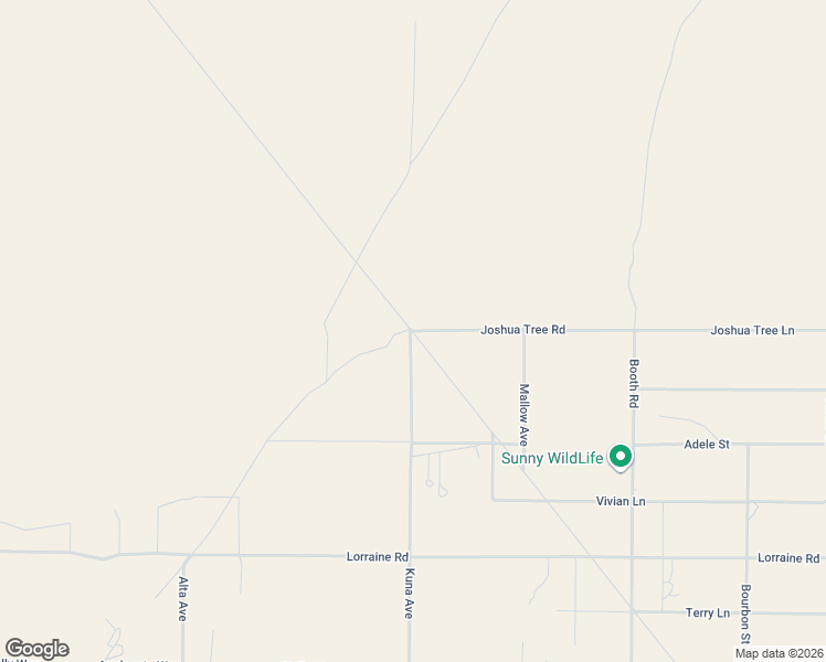 map of restaurants, bars, coffee shops, grocery stores, and more near 47534 Joshua Tree Road in San Bernardino County