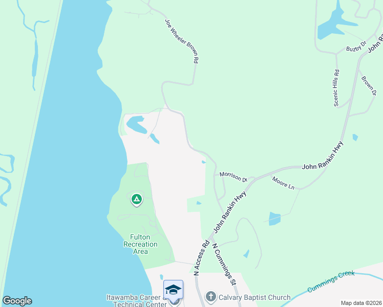 map of restaurants, bars, coffee shops, grocery stores, and more near 209 Joe Wheeler Brown Road in Fulton