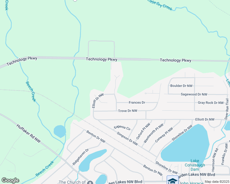 map of restaurants, bars, coffee shops, grocery stores, and more near 18 Hunters Glen in Rome