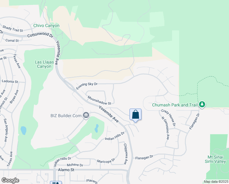 map of restaurants, bars, coffee shops, grocery stores, and more near 3306 Rising Star Avenue in Simi Valley