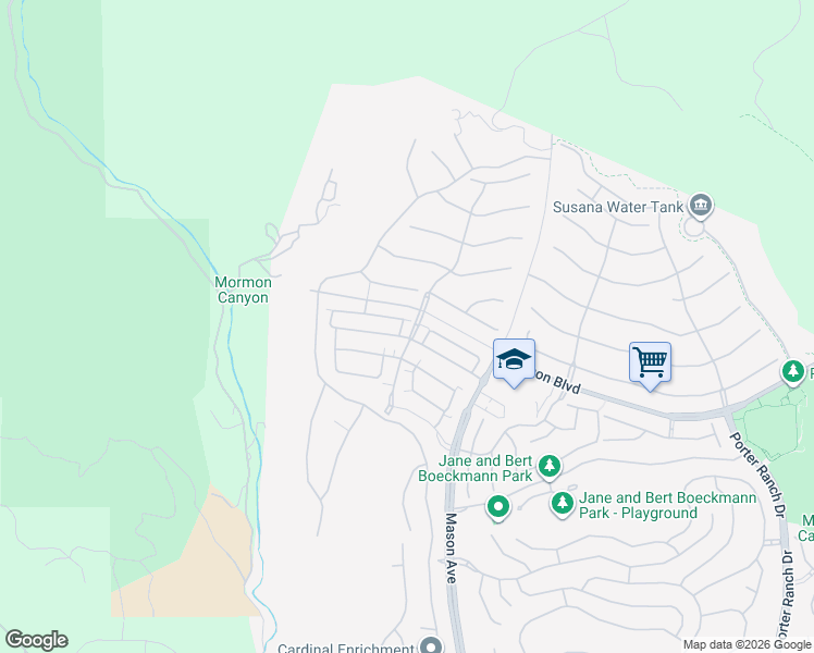 map of restaurants, bars, coffee shops, grocery stores, and more near 20717 Pine Cone Circle in Los Angeles