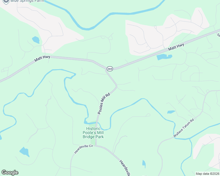 map of restaurants, bars, coffee shops, grocery stores, and more near 7935 Pooles Mill Road in Ball Ground