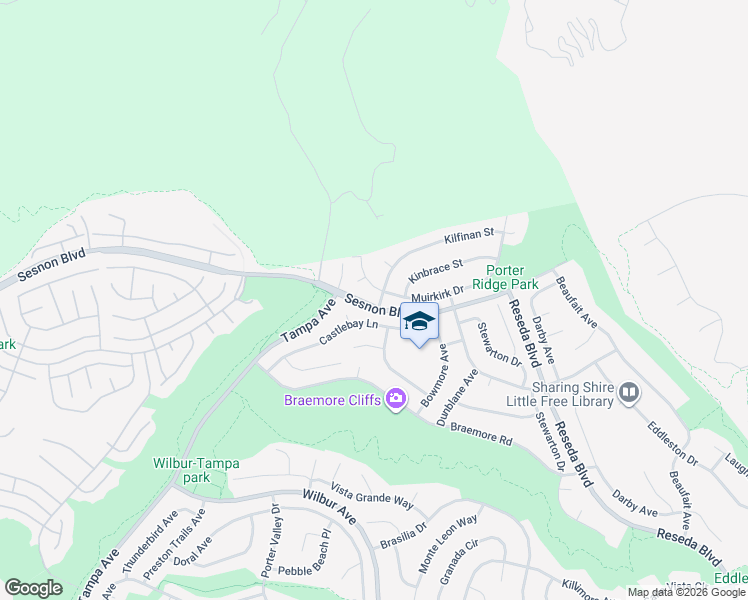 map of restaurants, bars, coffee shops, grocery stores, and more near 12252 Derwent Avenue in Los Angeles