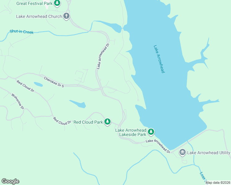 map of restaurants, bars, coffee shops, grocery stores, and more near 3 Mountain View Court in Waleska
