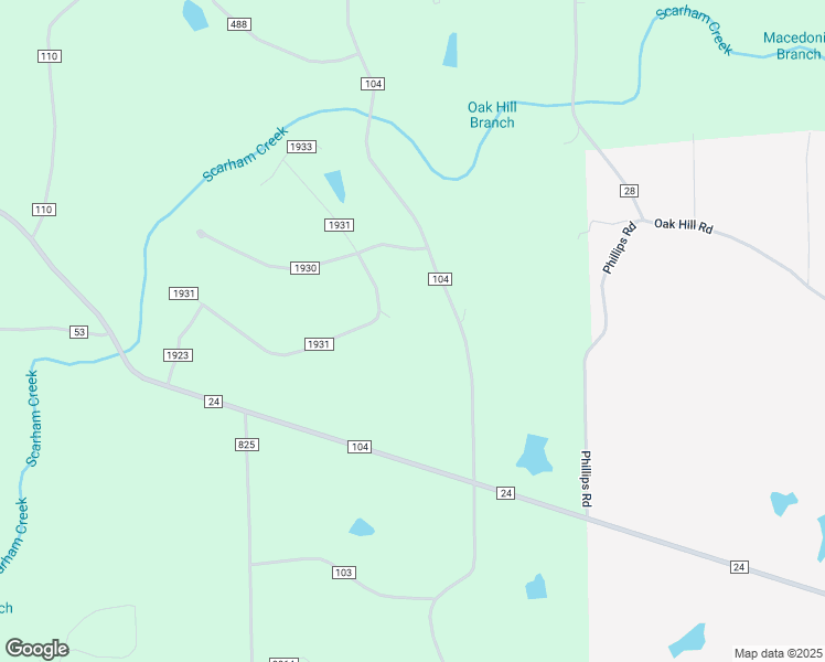 map of restaurants, bars, coffee shops, grocery stores, and more near 6232 County Road 104 in Crossville