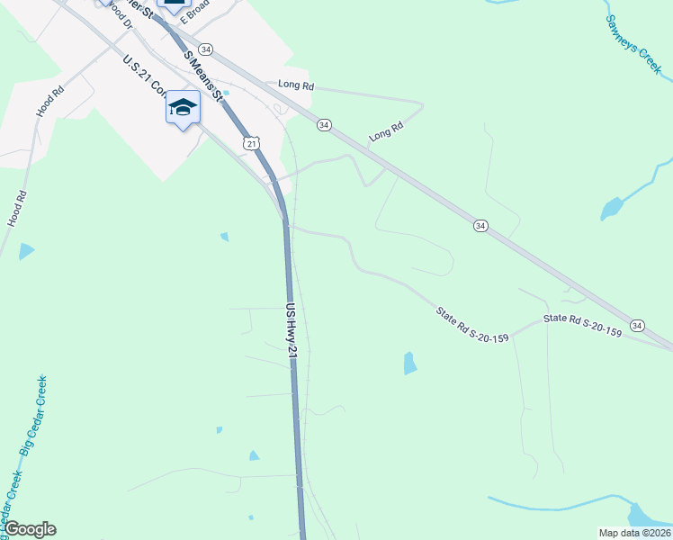 map of restaurants, bars, coffee shops, grocery stores, and more near 248 State Road S-20-159 in Ridgeway