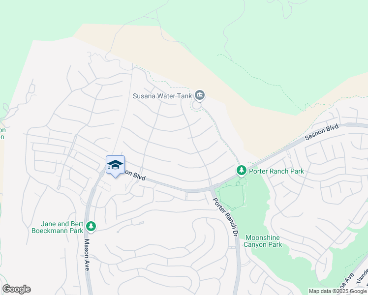 map of restaurants, bars, coffee shops, grocery stores, and more near 20253 Vía Galileo in Los Angeles