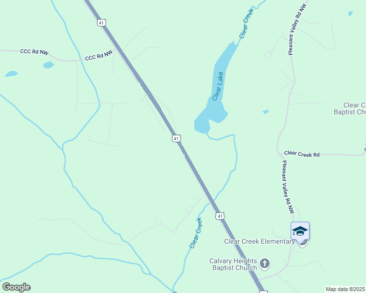 map of restaurants, bars, coffee shops, grocery stores, and more near Joe Frank Harris Parkway Northwest in Adairsville