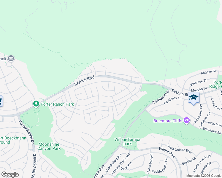 map of restaurants, bars, coffee shops, grocery stores, and more near 12253 High Glen Way in Los Angeles