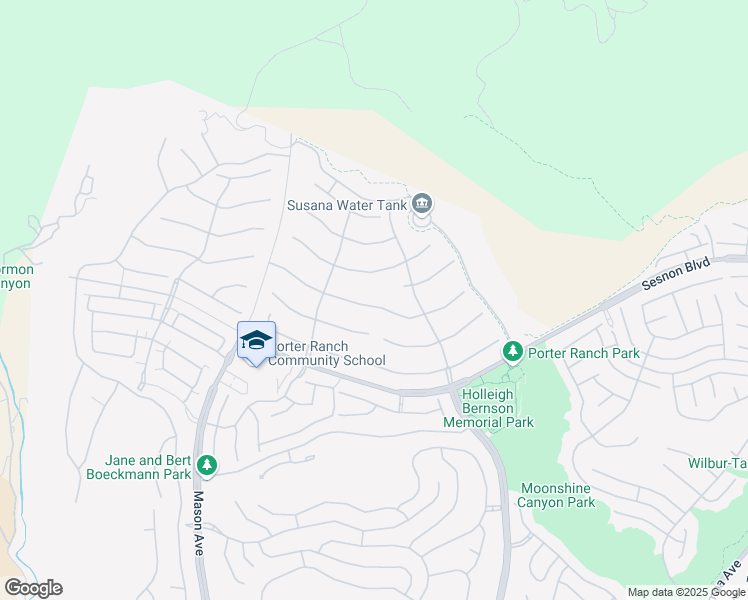 map of restaurants, bars, coffee shops, grocery stores, and more near 20325 Vía Galileo in Los Angeles