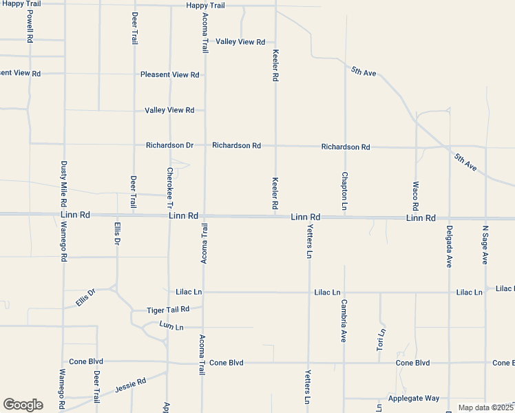 map of restaurants, bars, coffee shops, grocery stores, and more near 56254 Linn Road in Landers