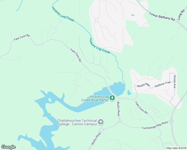 map of restaurants, bars, coffee shops, grocery stores, and more near 2138 Fate Conn Road in Canton