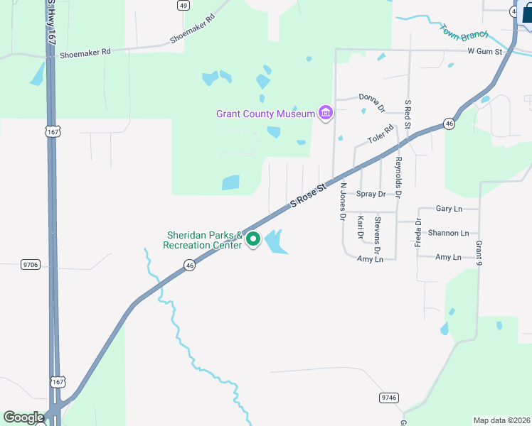 map of restaurants, bars, coffee shops, grocery stores, and more near 1 Whippoorwill Drive in Sheridan