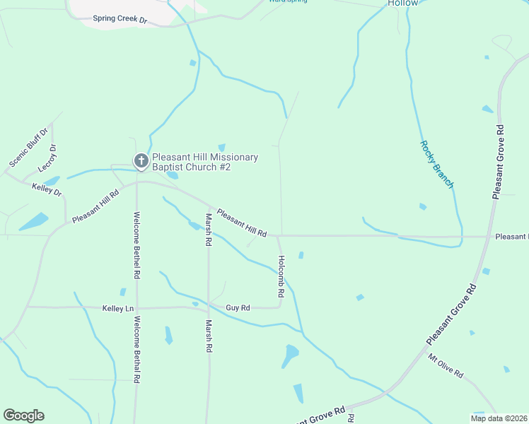 map of restaurants, bars, coffee shops, grocery stores, and more near 1716 Pleasant Hill Road in Guntersville