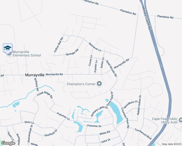 map of restaurants, bars, coffee shops, grocery stores, and more near 1500 Covey Lane in Wilmington