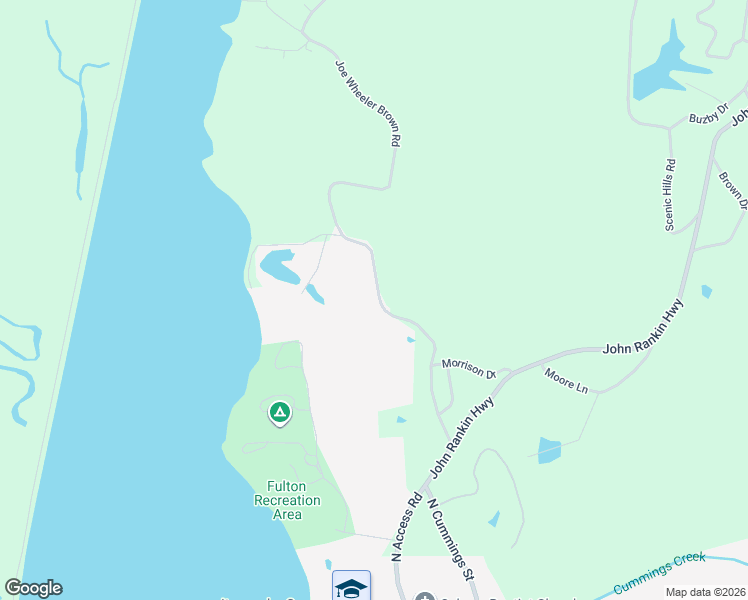 map of restaurants, bars, coffee shops, grocery stores, and more near 614-1020 Joe Wheeler Brown Road in Fulton