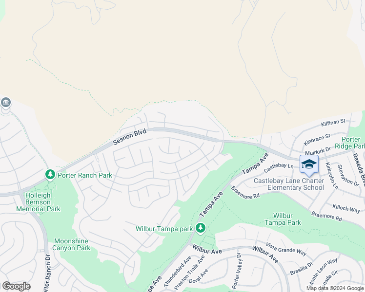 map of restaurants, bars, coffee shops, grocery stores, and more near 12250 Shady Hollow Lane in Los Angeles