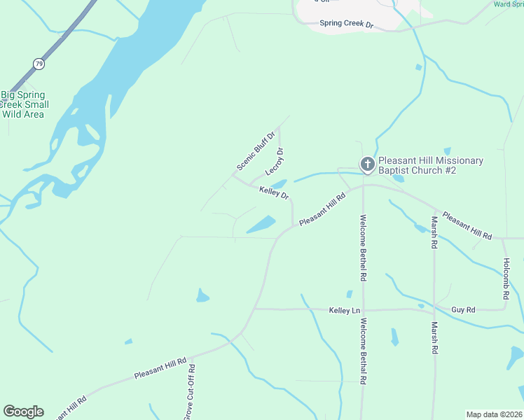 map of restaurants, bars, coffee shops, grocery stores, and more near 154 Lake Ridge Lane in Guntersville