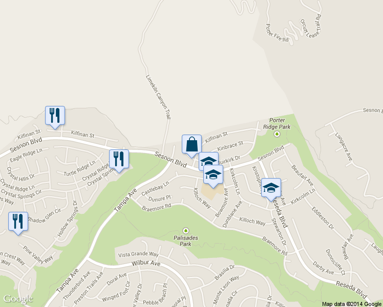 map of restaurants, bars, coffee shops, grocery stores, and more near 12252 Derwent Avenue in Los Angeles