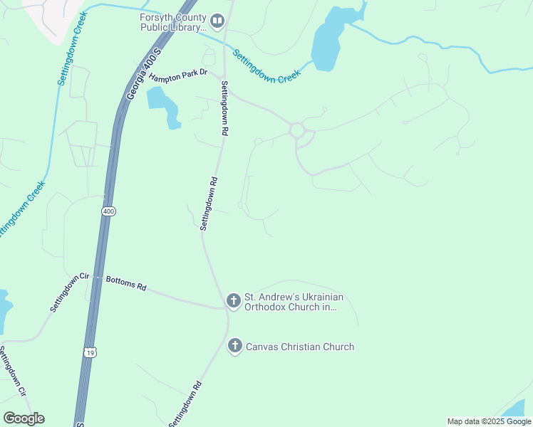map of restaurants, bars, coffee shops, grocery stores, and more near 6615 Hampton Rock Lane in Cumming