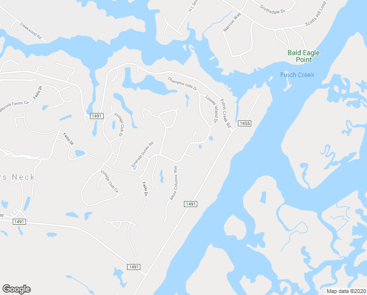 map of restaurants, bars, coffee shops, grocery stores, and more near 8707 Champion Hills Drive in Wilmington